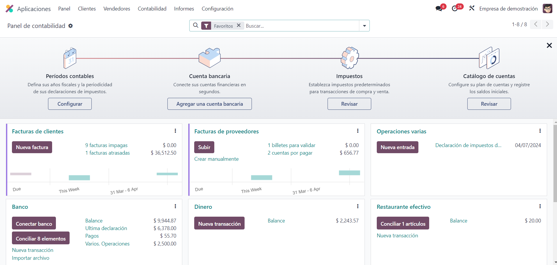 Aplicación Contabilidad Odoo