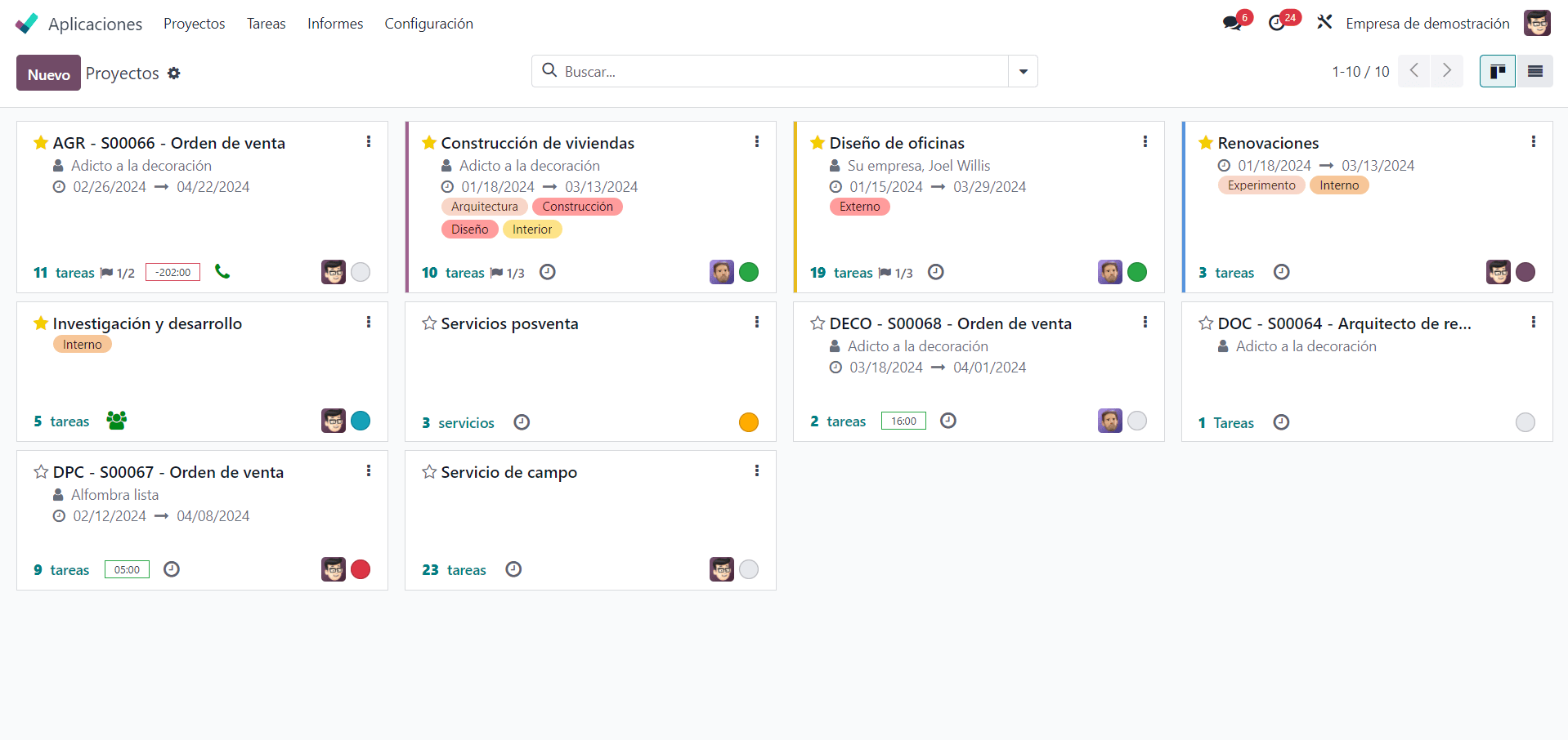 Aplicación Proyecto Odoo